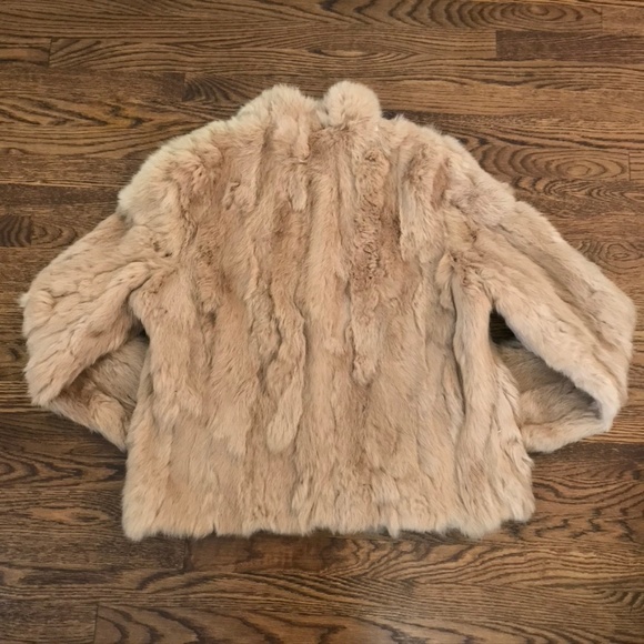 SOFT Genuine Fur TEDDY Coat w/ Pockets Long Sleeve - Picture 2 of 8